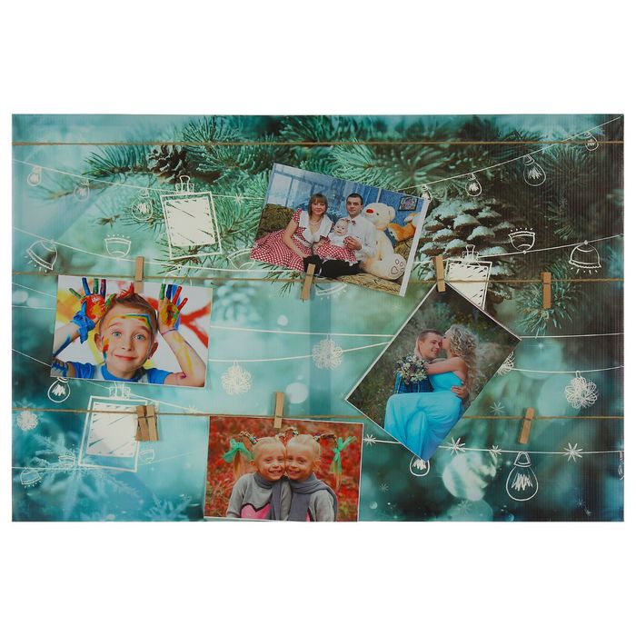 Картина для фотоколлажа "Шишки на ёлке"
