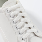 Шнурки для обуви плоские, 8 мм, 70 см, цвет белый