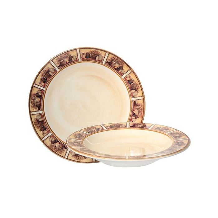 Набор тарелок "Натюрморт", 23,5/ 25 см