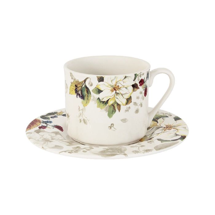 Чашка с блюдцем "Магнолия"