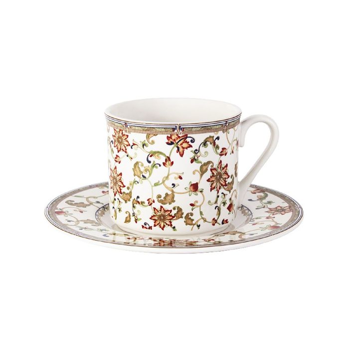 Чашка с блюдцем "Кардинал"