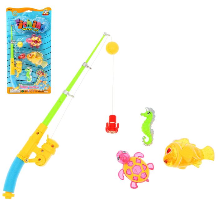 Рыбалка "Мегаулов-1", световые эффекты, 4 предмета, МИКС