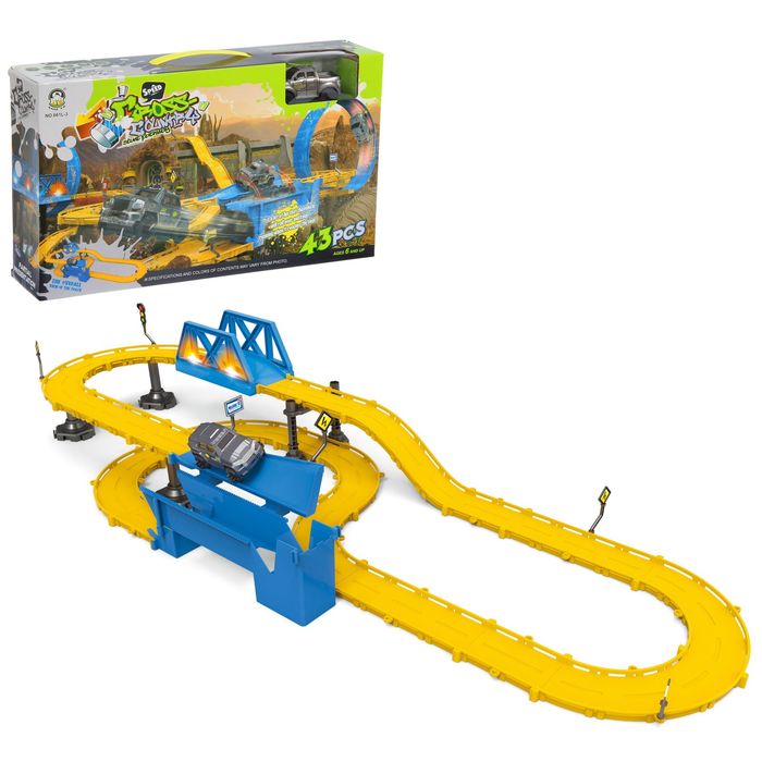 Автотрек Cross-country, 43 элемента, работает от батареек