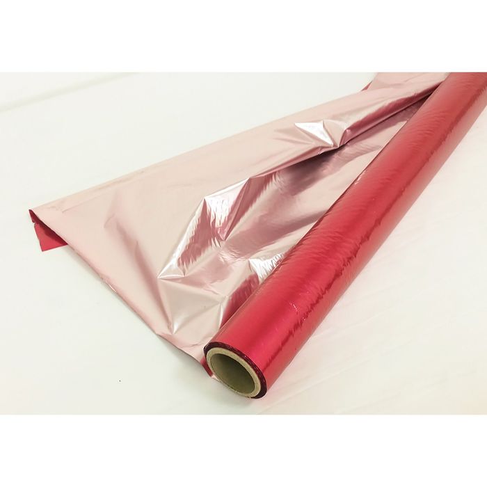 Полисилк двухцветный вишневый + бледно розовый, 1 х 20 м