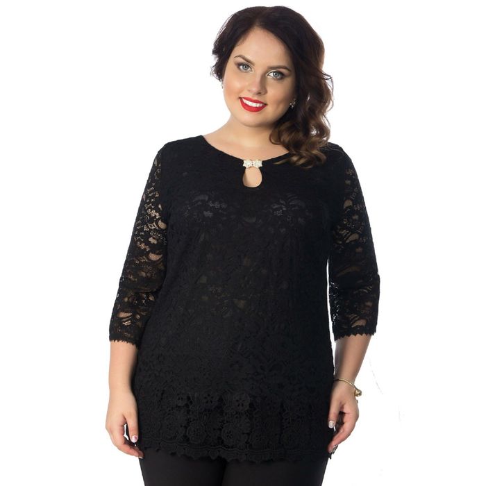 Туника женская, размер 46, цвет чёрный М4-3406/1