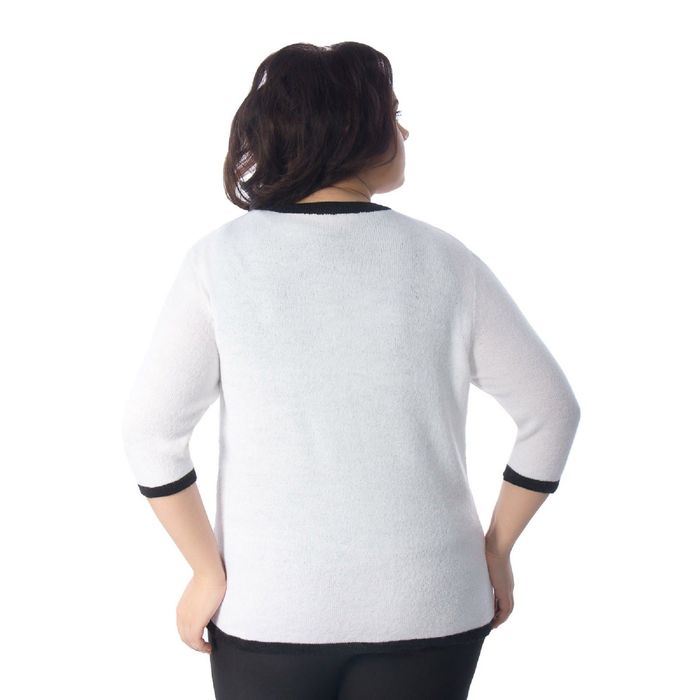 Джемпер женский, размер 52, цвет белый Кн4-103/1