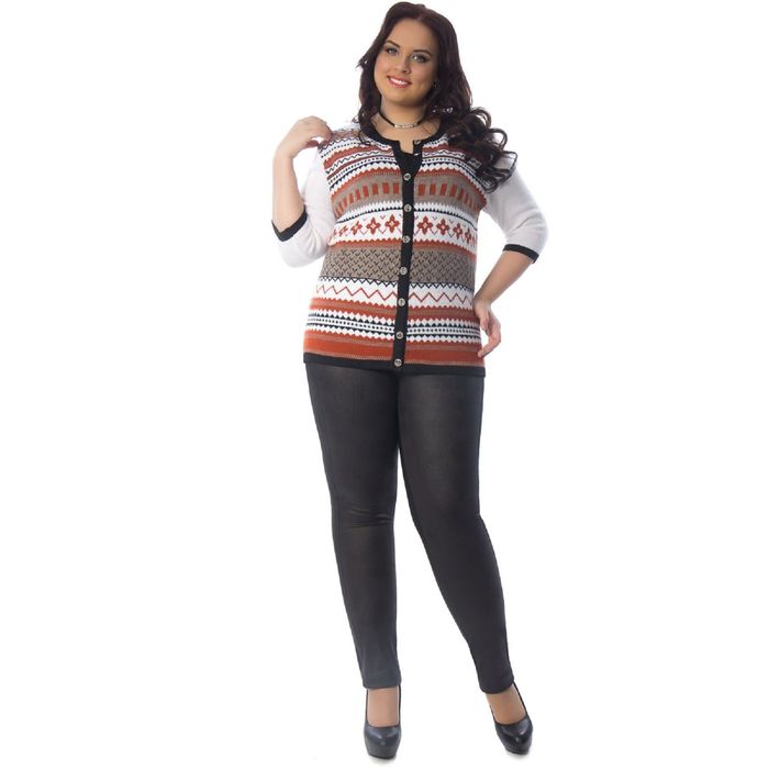 Джемпер женский, размер 52, цвет белый Кн4-103/1