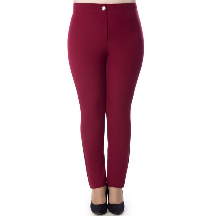 Брюки женские, размер 52, цвет бордовый Б5-3249/4