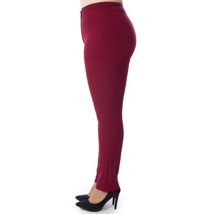 Брюки женские, размер 52, цвет бордовый Б5-3249/4