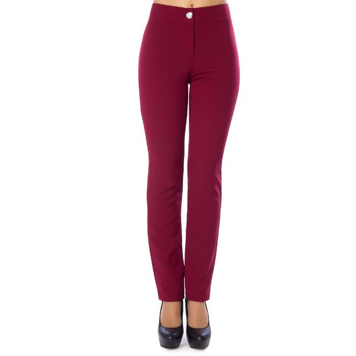 Брюки женские, размер 42, цвет бордовый Б5-3249/5