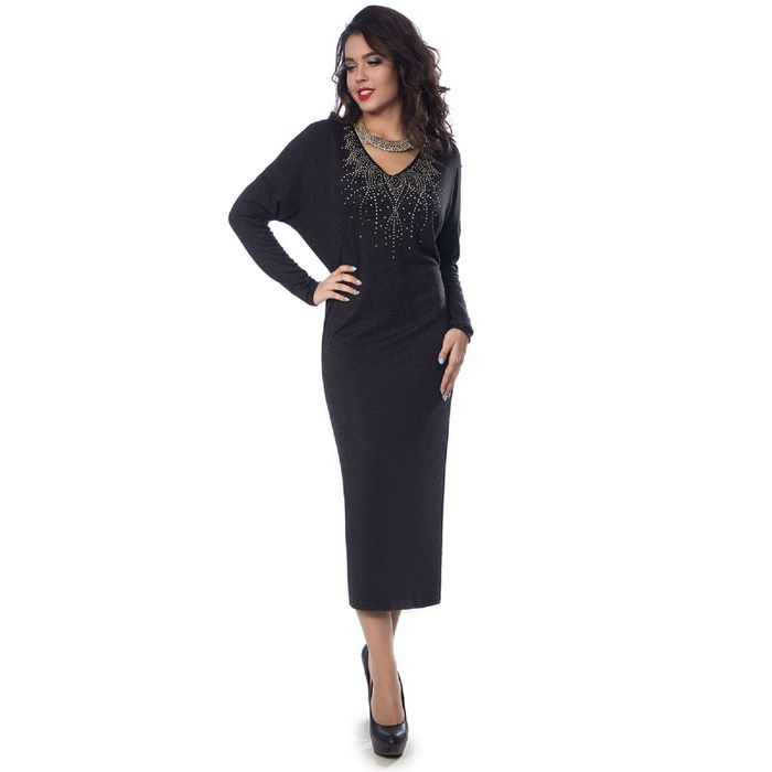 Платье женское, размер 42, цвет серый П4-2995/2