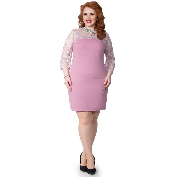 Платье женское, размер 52, цвет розовый П4-3234/1