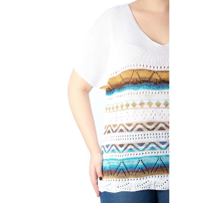 Джемпер женский, размер 52. цвет белый Др3-27/1