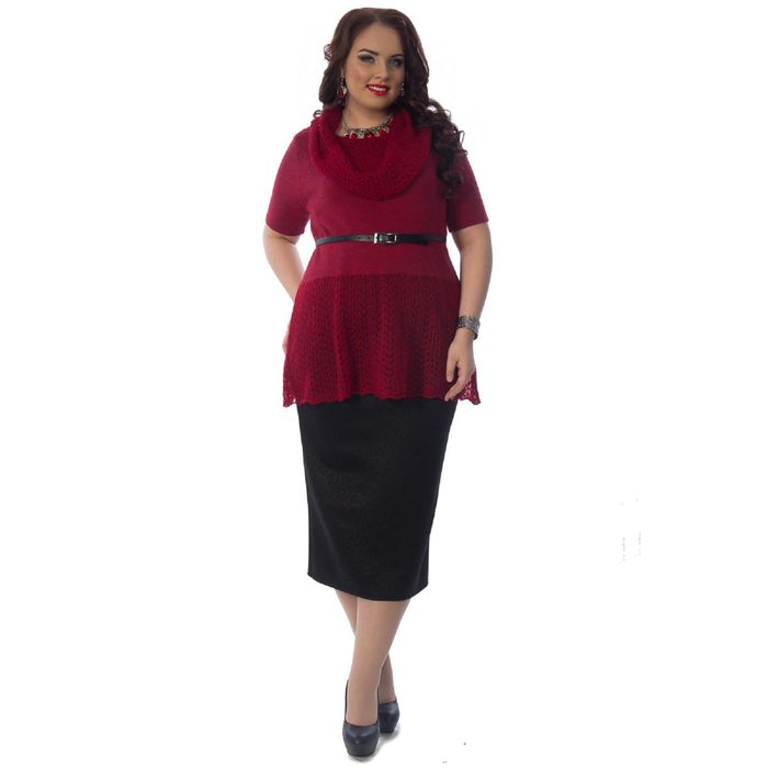 Джемпер женский, размер 52. цвет красный Др3-91/1