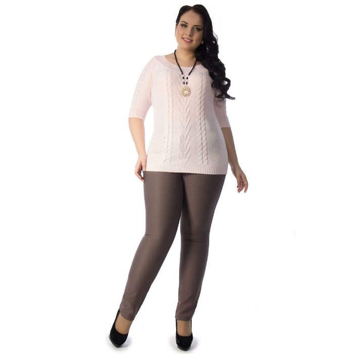 Туника женская, размер 52, цвет светло-розовый Др4-113/1