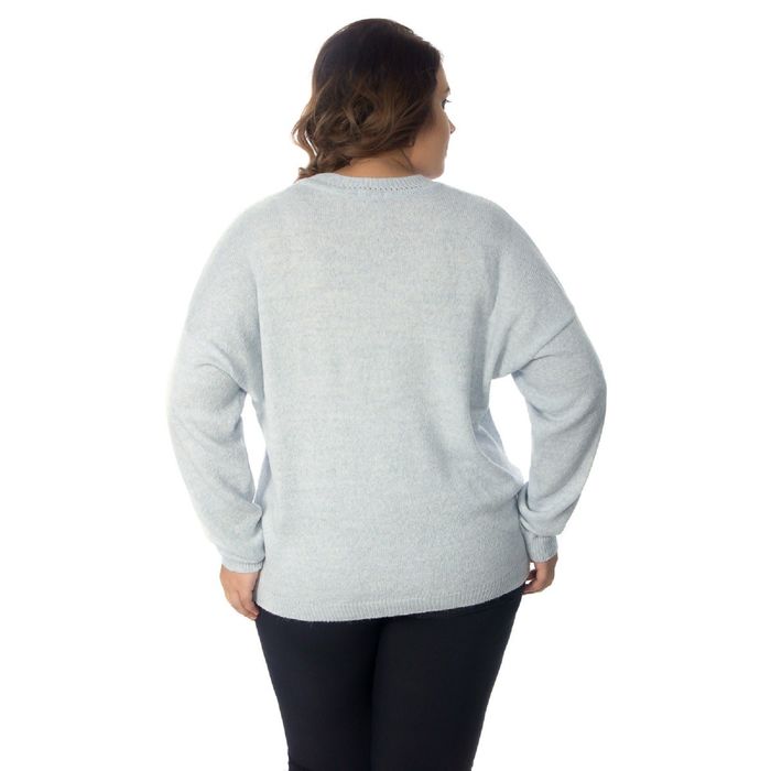 Джемпер женский, размер 52, цвет голубой Др5-116/1