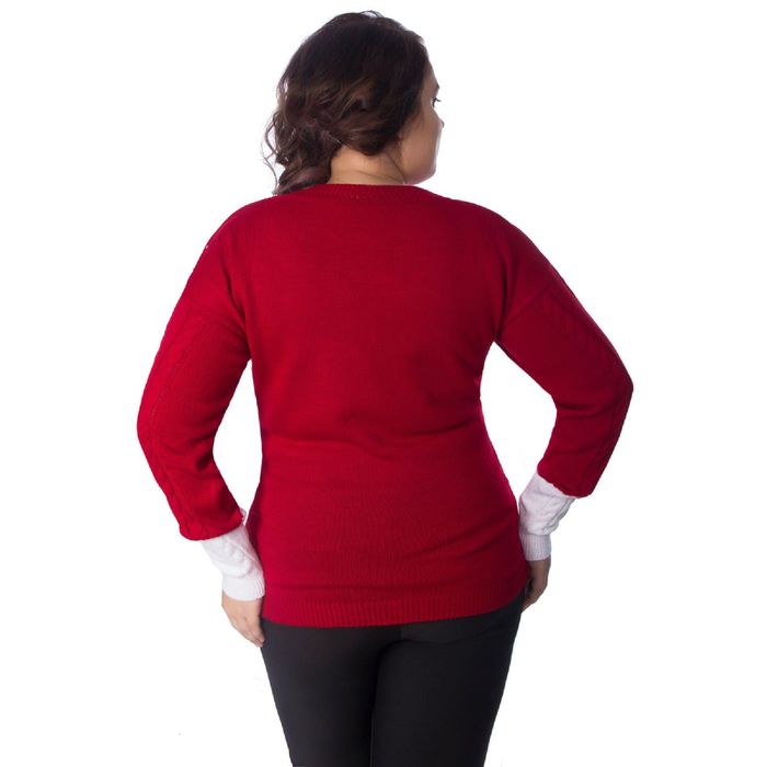 Джемпер женский, размер 52, цвет красный Др5-151/1
