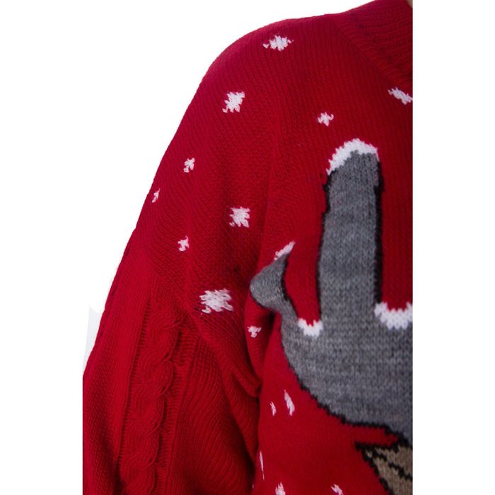 Джемпер женский, размер 52, цвет красный Др5-151/1