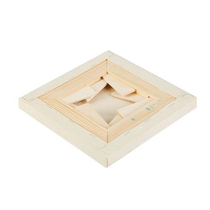 Холст на подрамнике хлопок 100% акриловый грунт 2*20*20 см среднезернистый, 256г/м² Туюкан Этюдный Т0015325