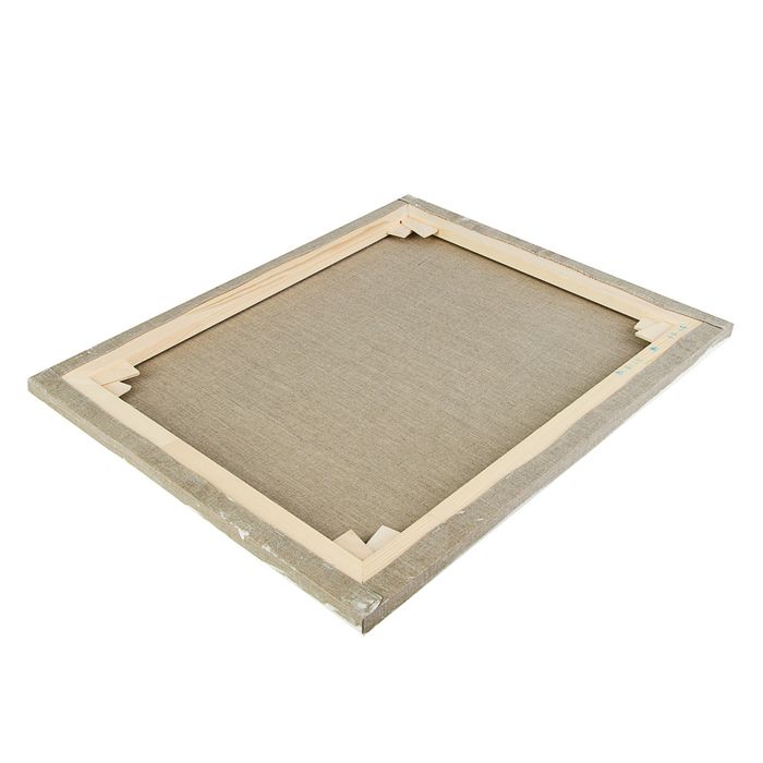 Холст на подрамнике лён 100% эмульсионный грунт 2*50*60 см мелкозернистый, 180 г/м² Туюкан Т0003841