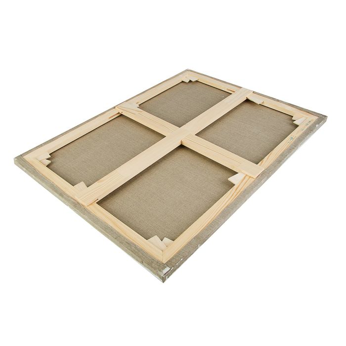 Холст на подрамнике лён 100% эмульсионный грунт 2*60*80 см мелкозернистый, 180 г/м² Туюкан Т0003848