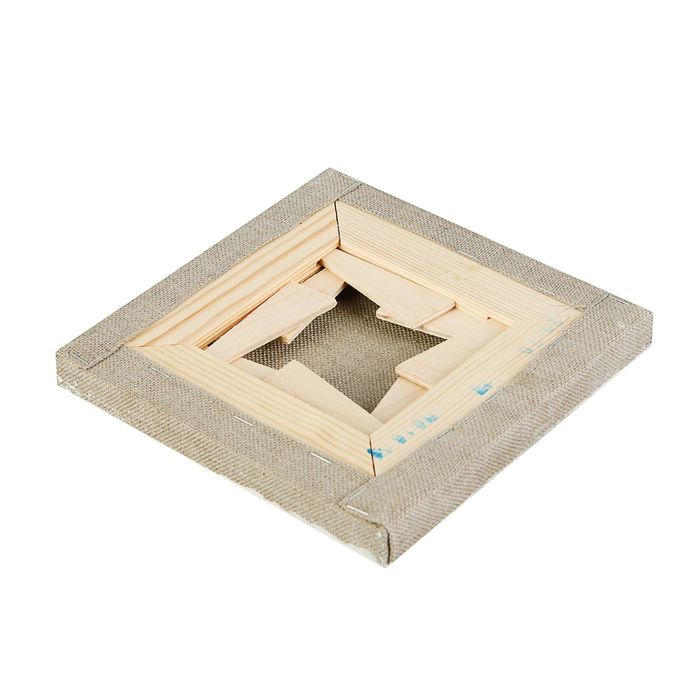 Холст на подрамнике лён 100% эмульсионный грунт 2*20*20 см среднезернистый, 245 г/м² Туюкан Живописный Т0003729