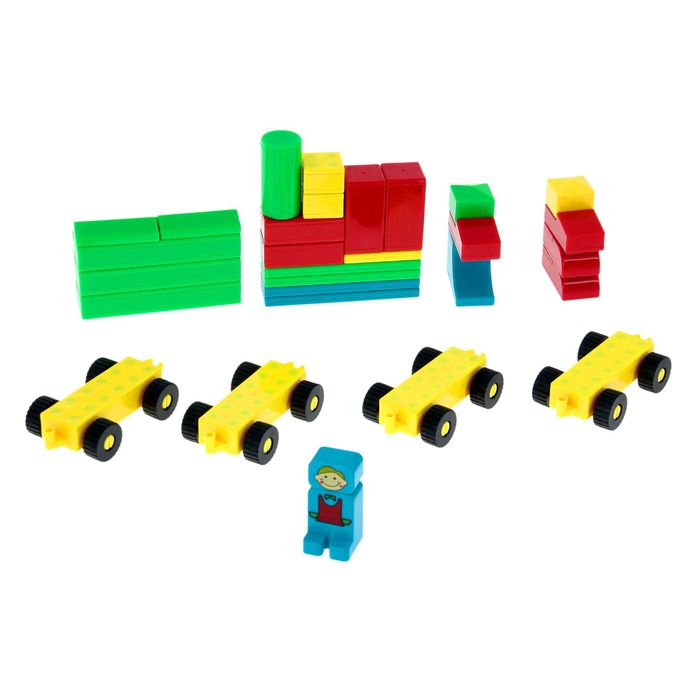 Магнитный конструктор "Паровозик", 28 деталей