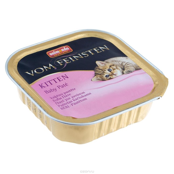 Влажный корм Animonda VOM FEINSTEN BABY-PATE для котят, паштет, ламистер, 100 г