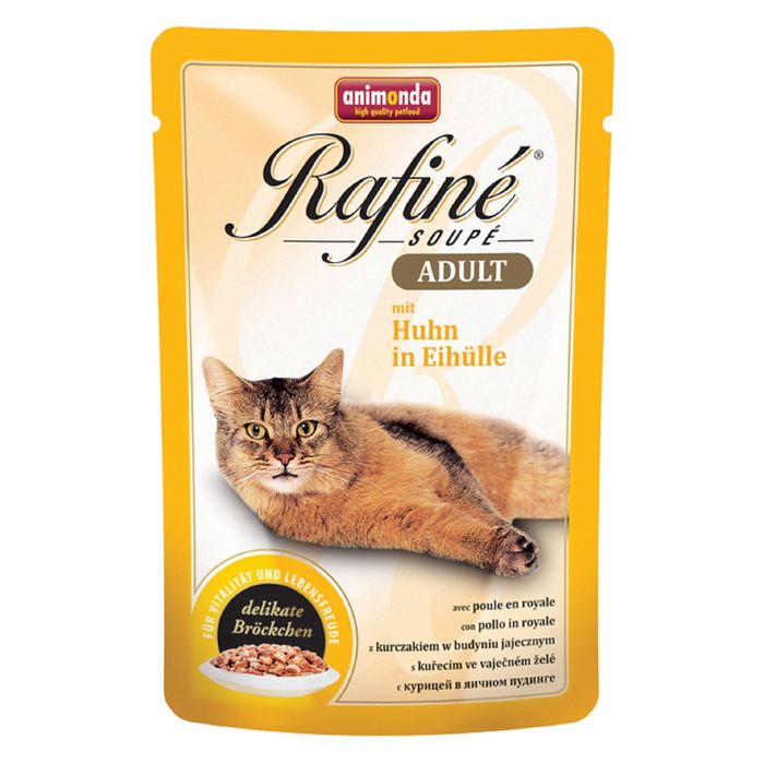 Влажный корм Animonda RAFINE SOUPE ADULT для кошек, курица в яичном пудинге,100 г