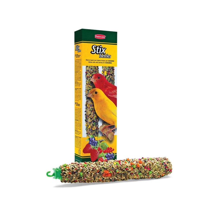 Лакомство Padovan  STIX BERRIES палочки ягодные для канареек , 80г