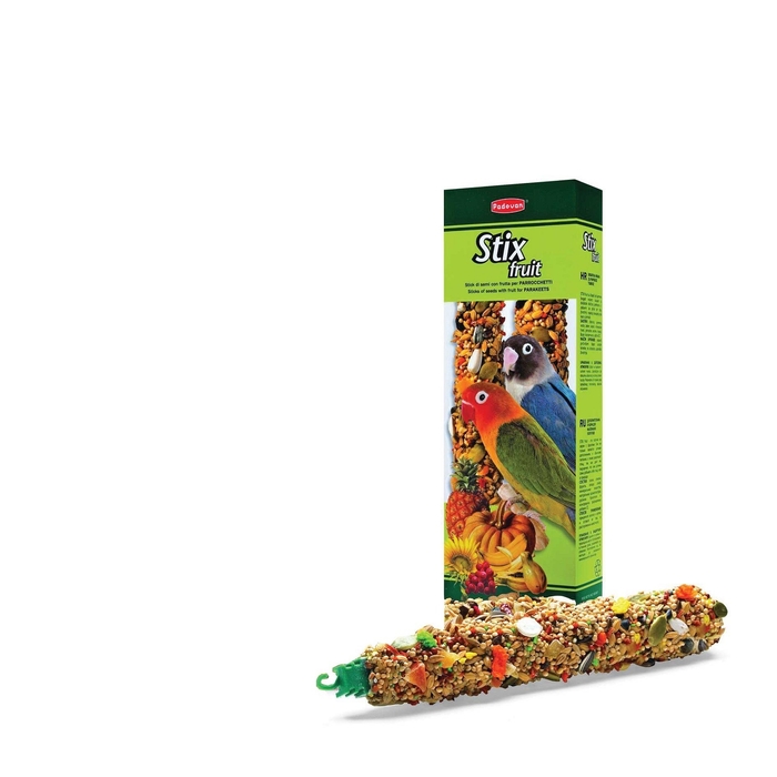 Лакомства Padovan  STIX FRUIT палочки фруктовые для средних попугаев , 100г
