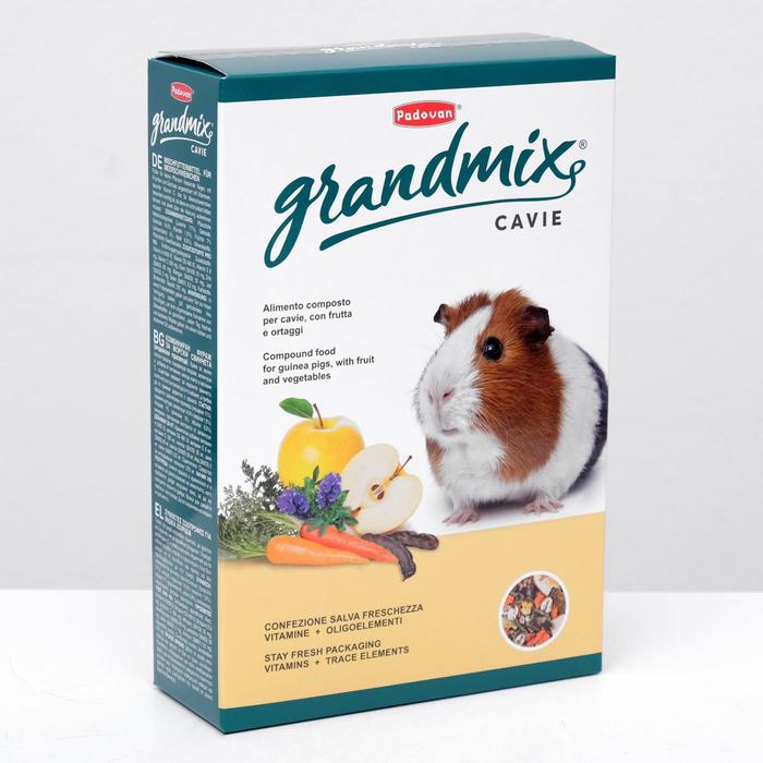 Корм Padovan GRANDMIX cavie для морских свинок, комплексн./основн. с вит. С, 850 г.
