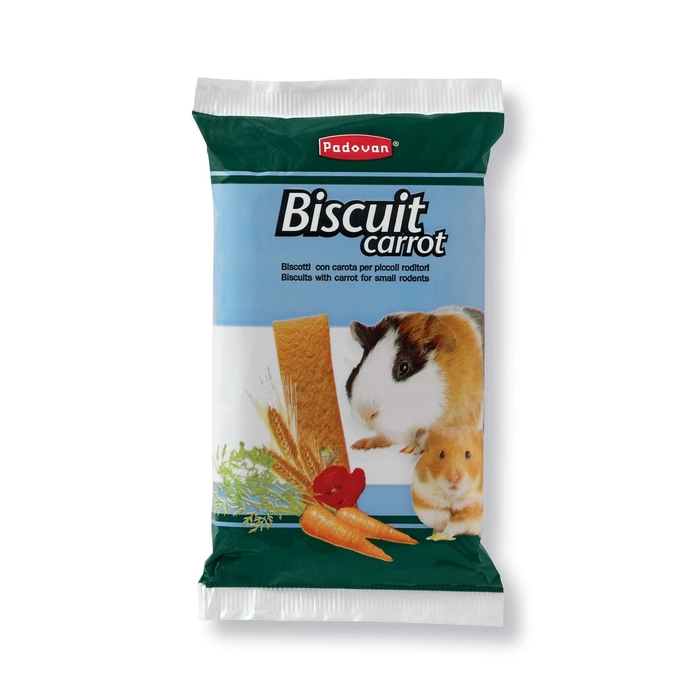 Лакомство Padovan BISCUIT Carrot бисквиты морковные для грызунов , 5*30г