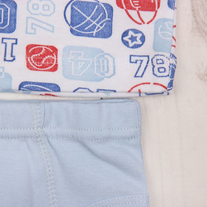 Комплект для мальчика (майка, трусы), рост 92 см (52), цвет синий