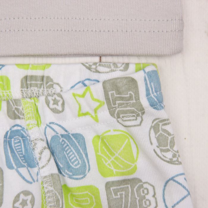 Комплект для мальчика (майка, трусы-боксеры), рост 92 см (52), цвет серый