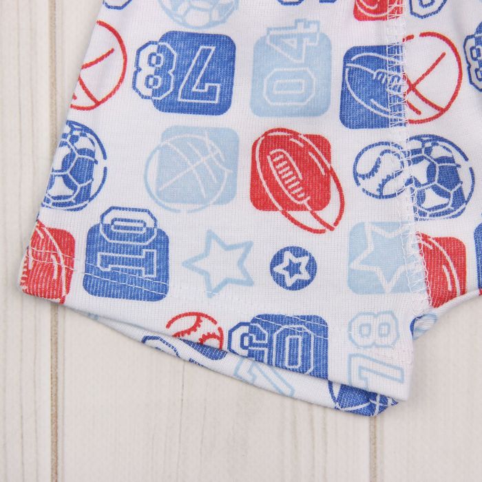 Комплект для мальчика (майка, трусы-боксеры), рост 92 см (52), цвет голубой