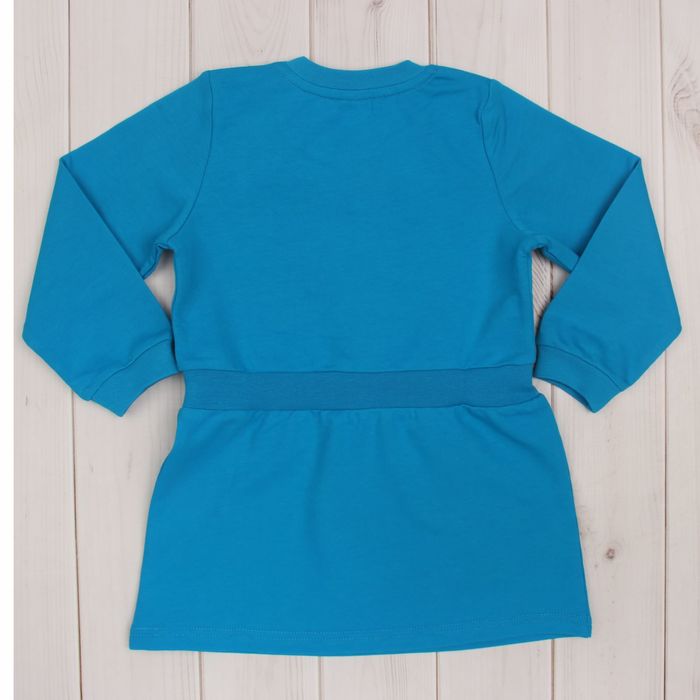 Платье для девочки, рост 98 см (56), цвет бирюзовый