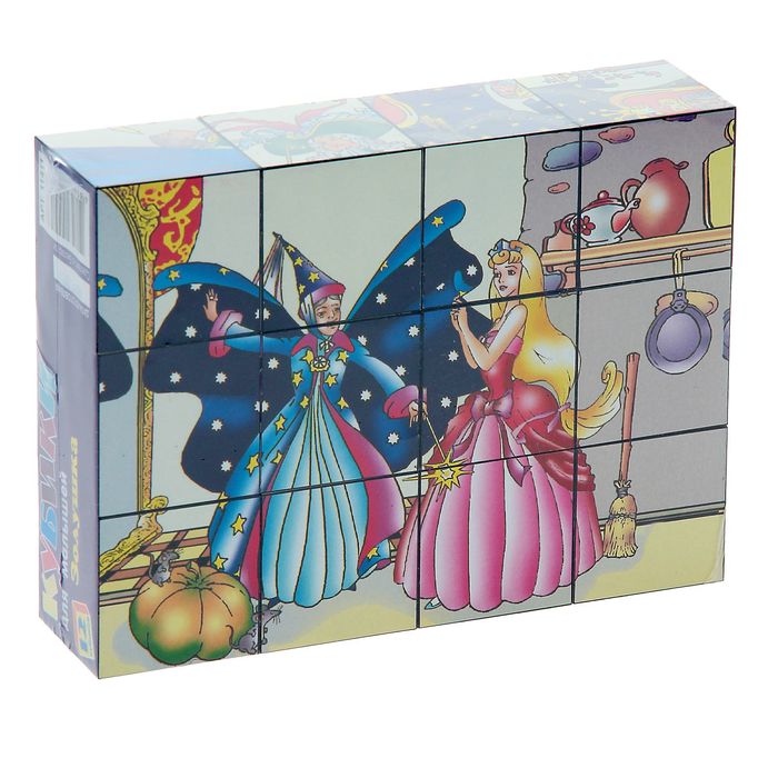 Кубики "Золушка", 12 штук