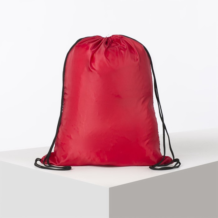 Мешок для обуви на стяжке шнурком, цвет красный