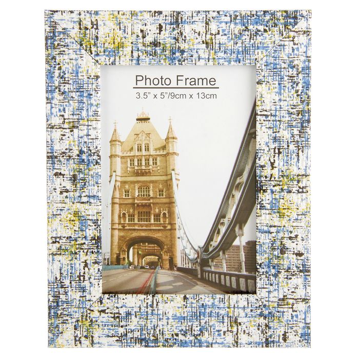 Фоторамка пластик 9х13 см "Брызги краски" (15х11 см)