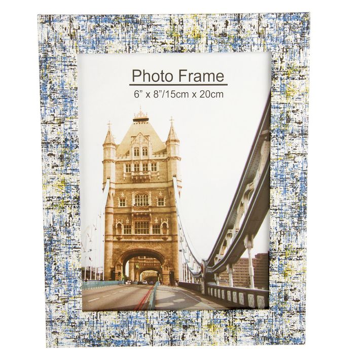 Фоторамка пластик 15х20 см "Брызги краски" (22х17 см)