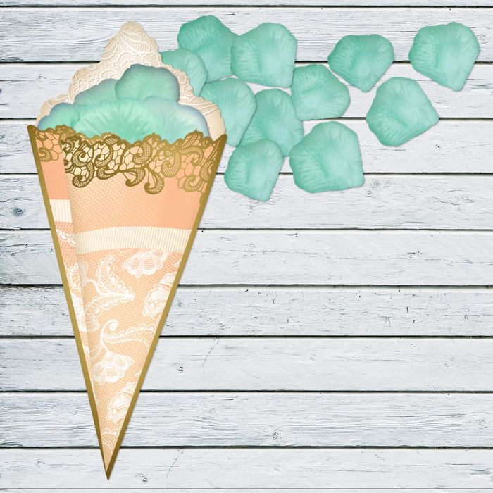 Лепестки роз с кульком, тиффани