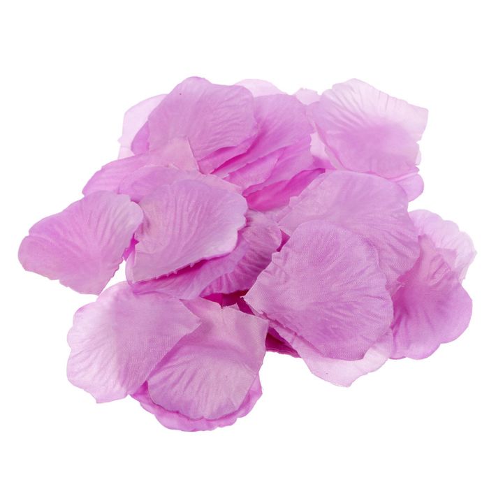 Лепестки роз с кульком, сиреневые