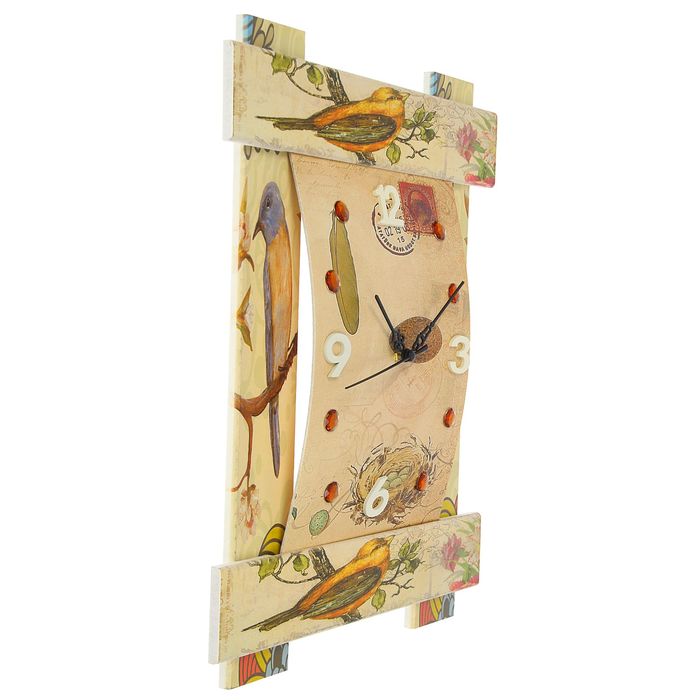 Часы настенные интерьерные "Серия Восток. Птички"