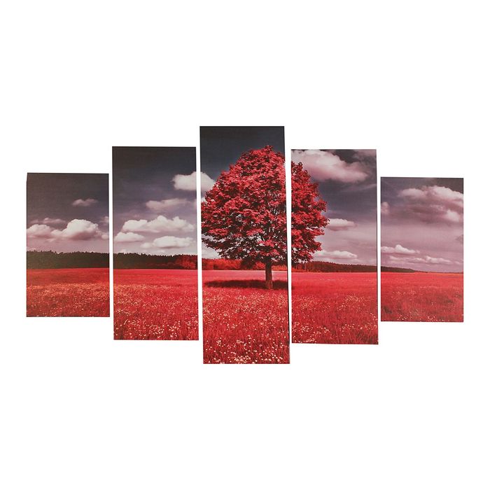 Модульная картина на подрамнике "Дерево в поле"