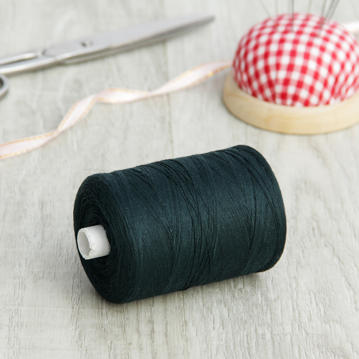 Нитки 45ЛЛ, 2500м, №3306, цвет тёмно-зелёный