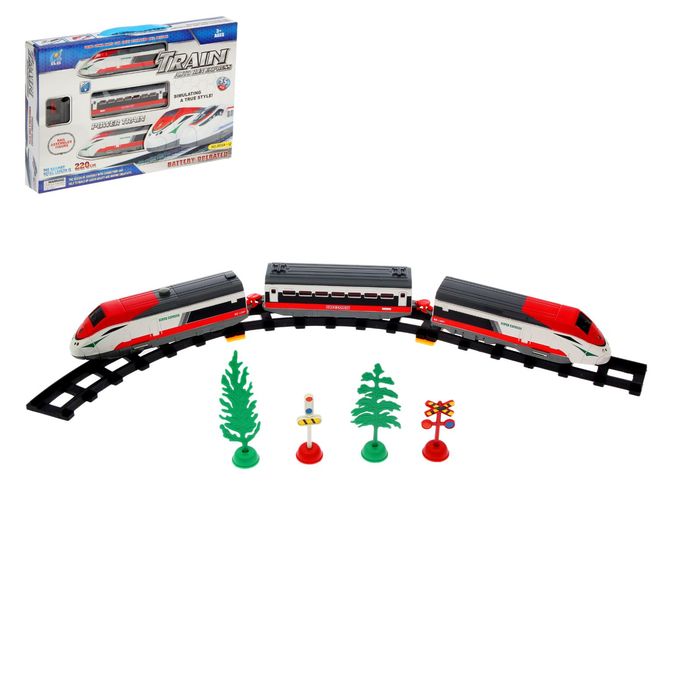 Железная дорога "Аэроэкспресс", со световыми эффектами, протяжённость пути 2,2 м