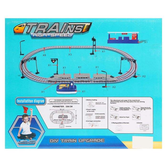 Железная дорога "Аэроэкспресс", протяжённость пути 2,38 м