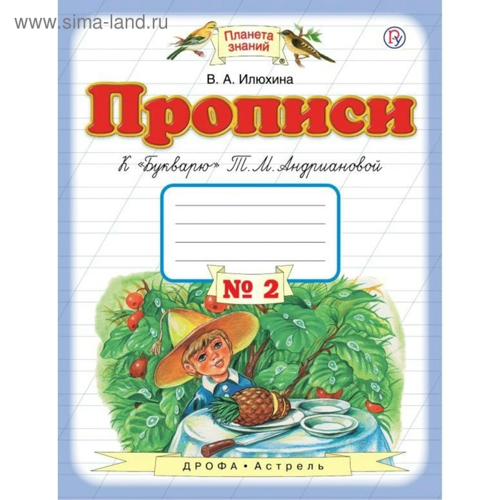 

Пропись. ФГОС. Прописи к «Букварю» Андриановой Т. М. 1 класс, №2. Илюхина В. А.