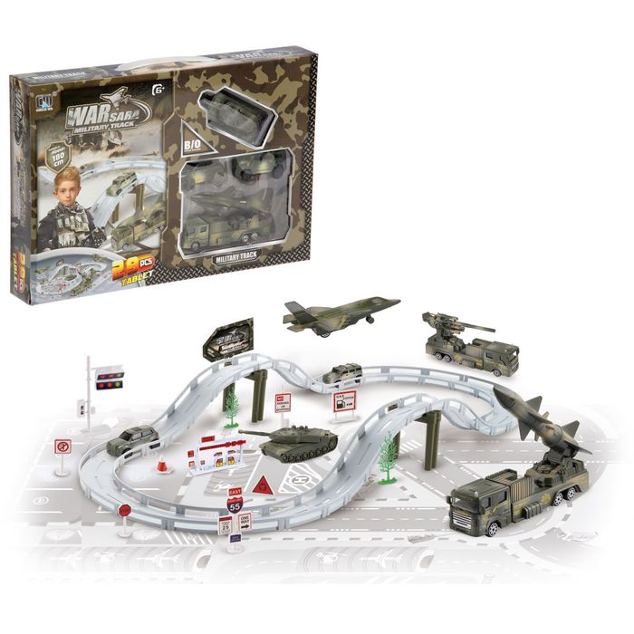 Автотрек "Военная база", 29 элементов